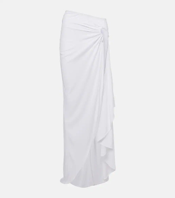  Christopher Esber Christopher Esber Crescent Draped Asymmetric Midi Skirt 