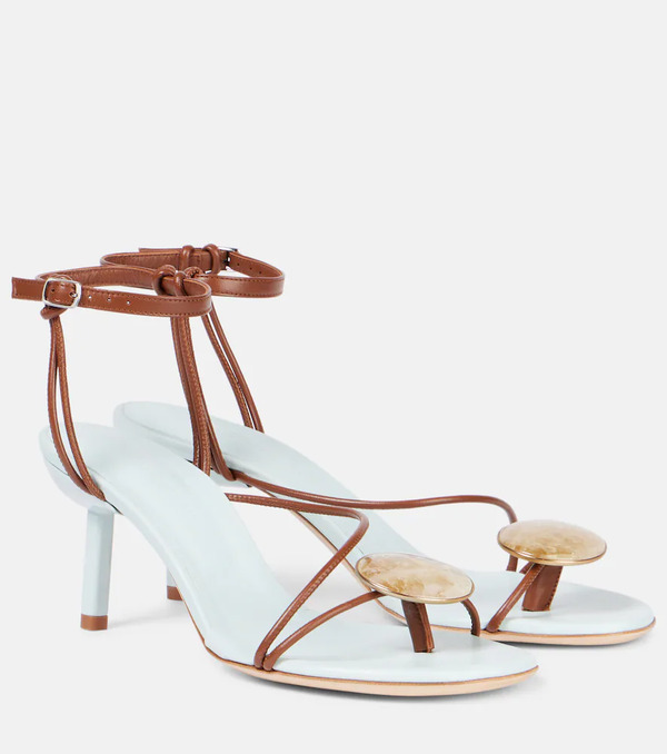  Christopher Esber Christopher Esber Doma 70 Embellished Leather Sandals 