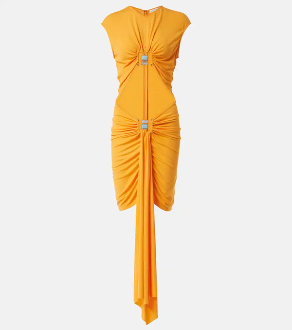  Christopher Esber Christopher Esber Duo Bezel Cutout Jersey Minidress 