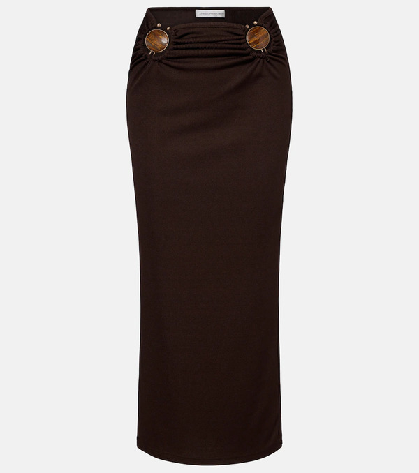  Christopher Esber Christopher Esber Gathered Maxi Skirt 