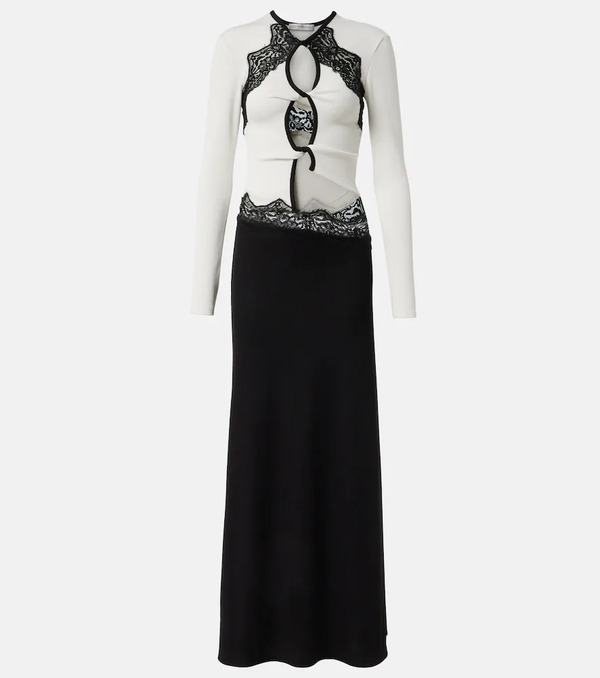  Christopher Esber Christopher Esber Lace-trimmed Cutout Maxi Dress 