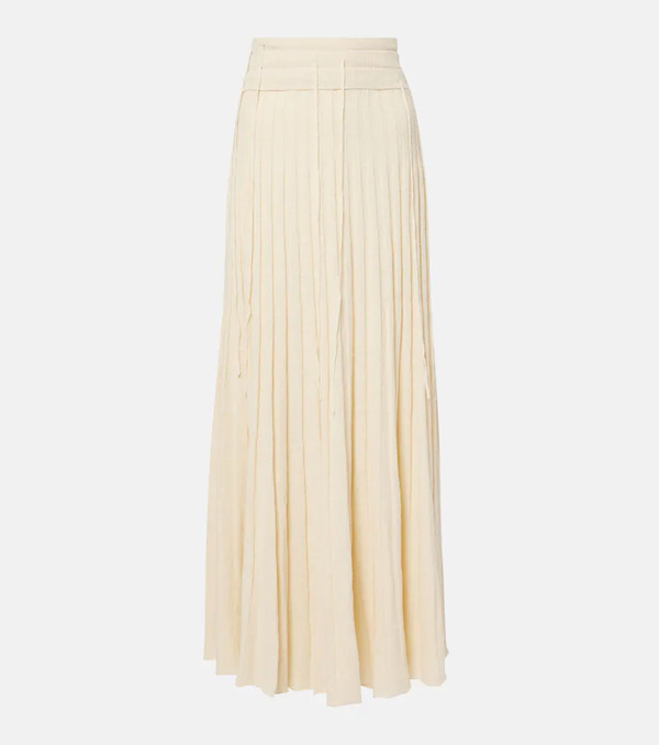  Christopher Esber Christopher Esber Linen And Silk-blend Maxi Skirt 