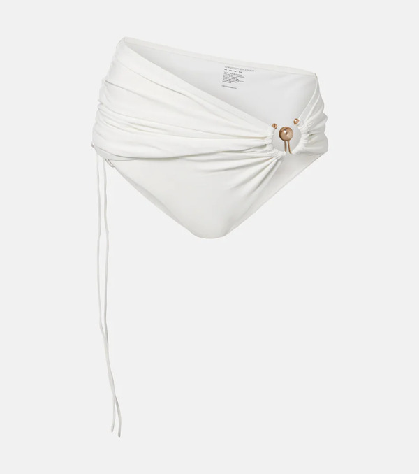 Christopher Esber Christopher Esber Orbit Ruched Bikini Bottoms 