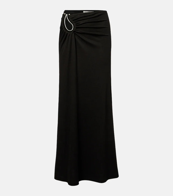  Christopher Esber Christopher Esber Paisley Gathered Maxi Skirt 