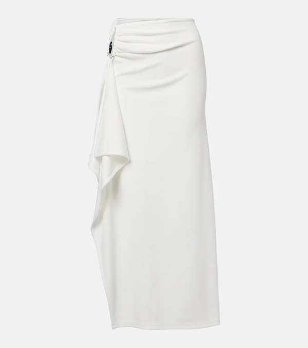  Christopher Esber Christopher Esber Ribbed-knit Draped Maxi Skirt 