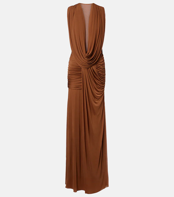  Christopher Esber Christopher Esber Ripple Draped Jersey Gown 