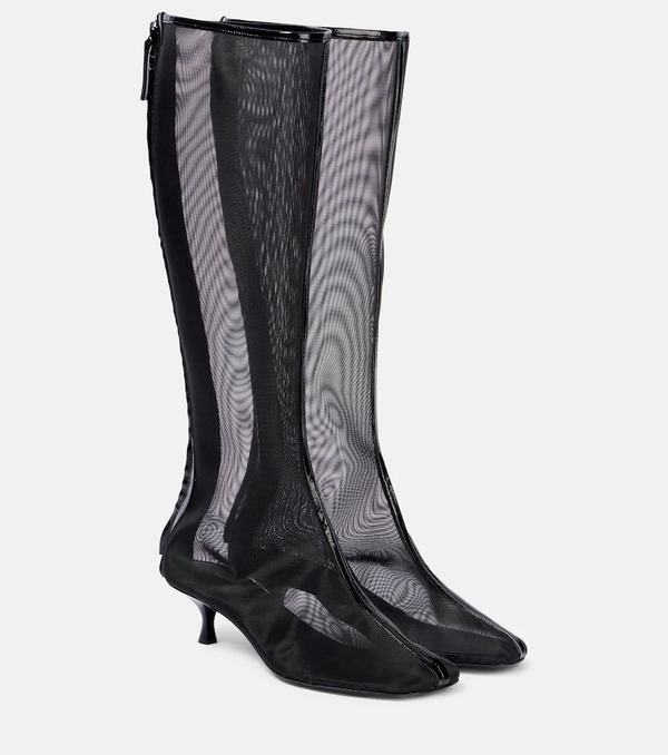  Christopher Esber Christopher Esber Vapour Mesh Knee-high Boots 