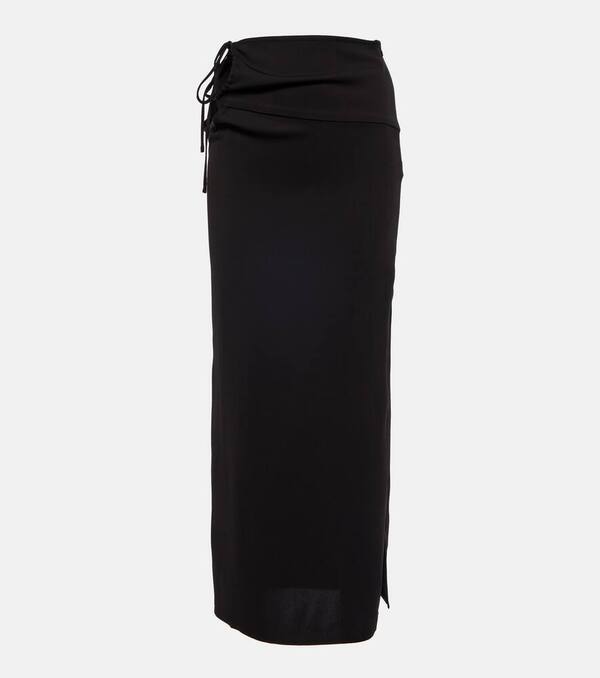  Christopher Esber Christopher Esber Wraparound Crepe Maxi Skirt 