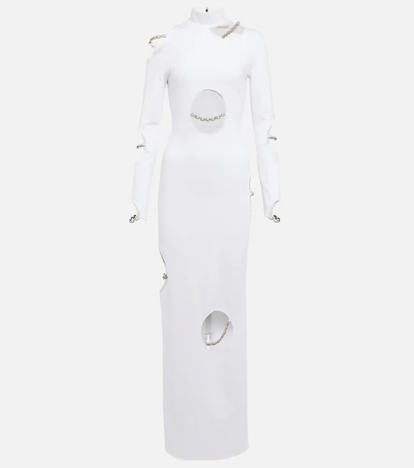  Christopher Kane Christopher Kane Embellished Cutout Maxi Dress 