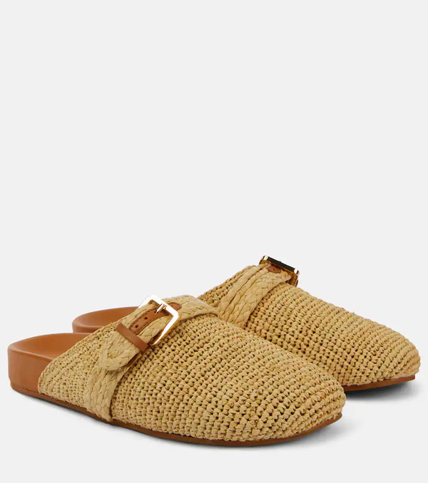  Clergerie Clergerie Quinta Raffia Mules 