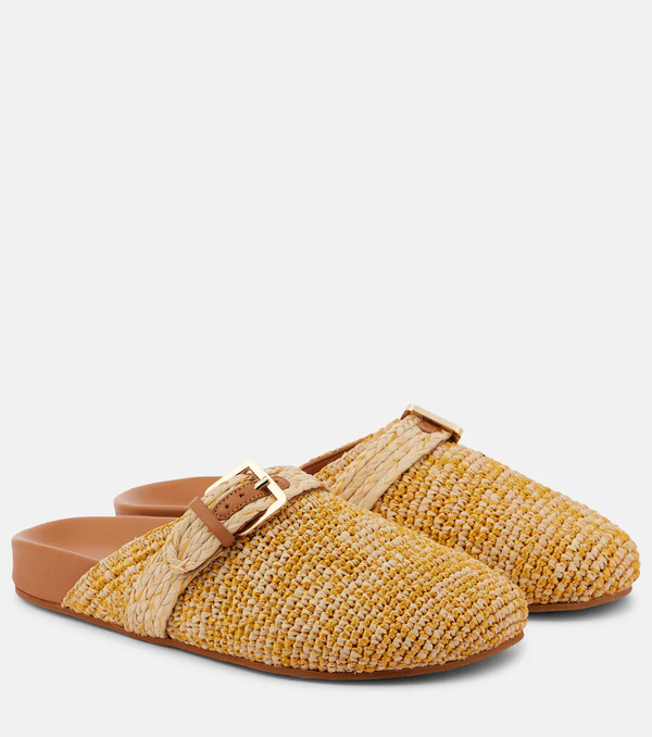  Clergerie Clergerie Quinta Raffia Mules 