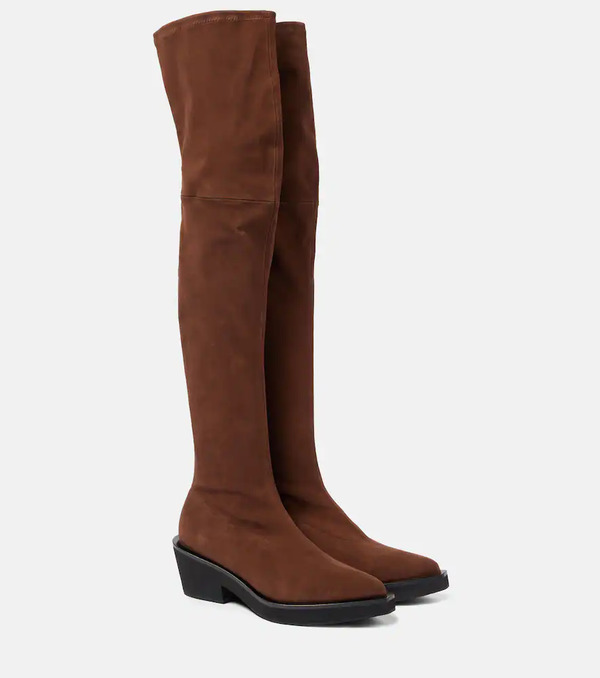  Clergerie Clergerie Tenny Suede Over-the-knee Boots 