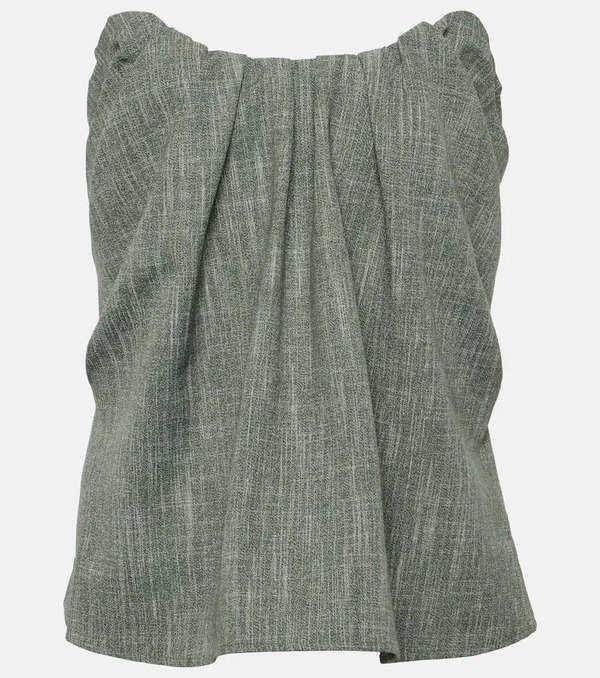  Co Co Gathered Wool-blend Top 
