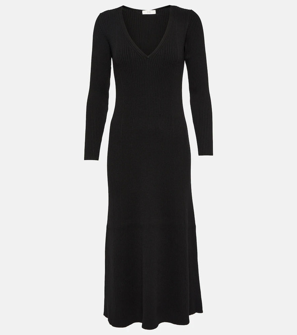  Co Co Ribbed-knit Midi Dress 