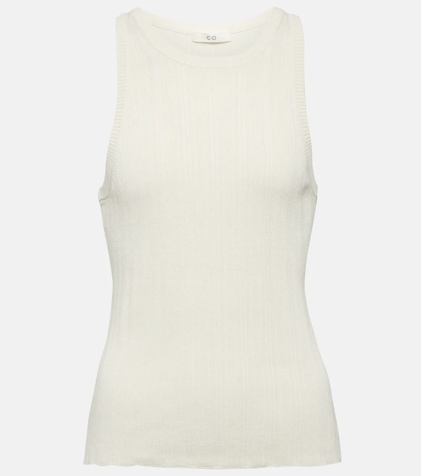 Co Co Ribbed Silk Tank Top 