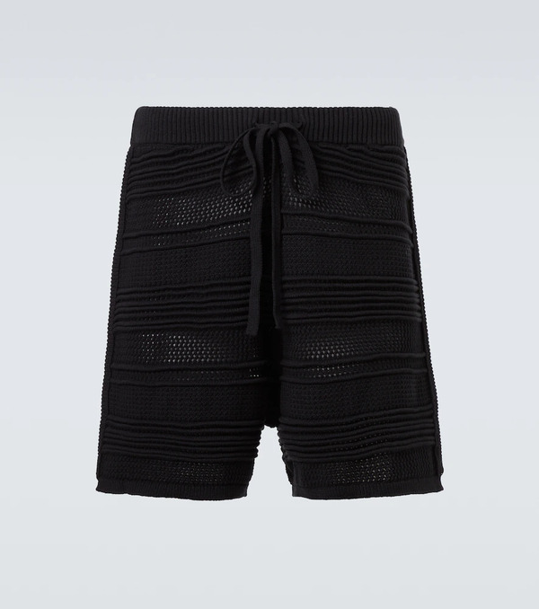  Commas Commas Cotton-blend Crochet Bermuda Shorts 