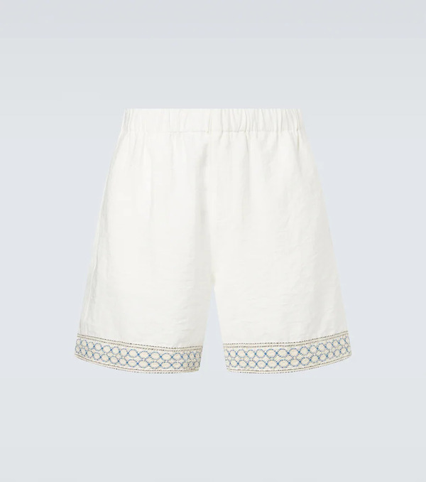  Commas Commas Crochet-trimmed Bermuda Shorts 
