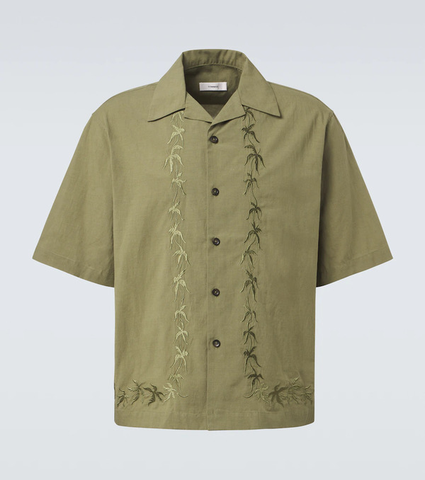 Commas Commas Embroidered Bowling Shirt 