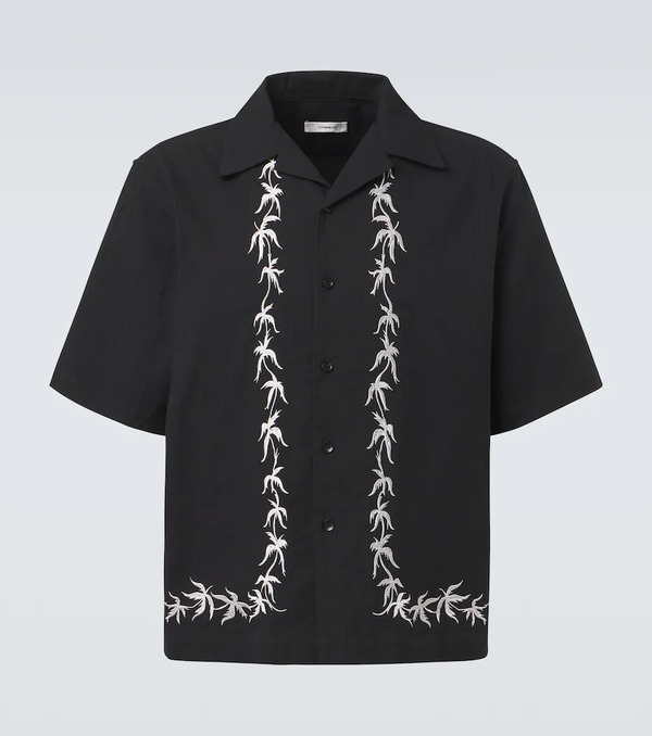  Commas Commas Embroidered Bowling Shirt 