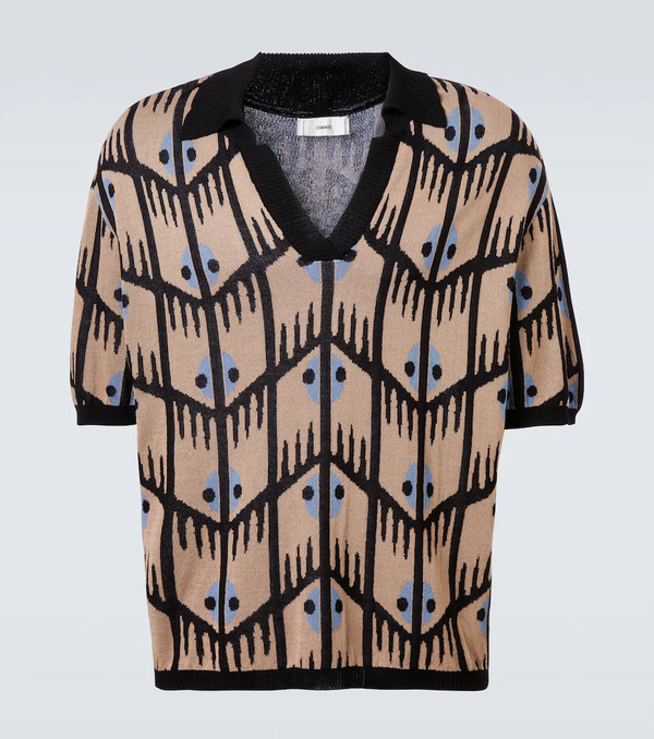  Commas Commas Jacquard Polo Shirt 