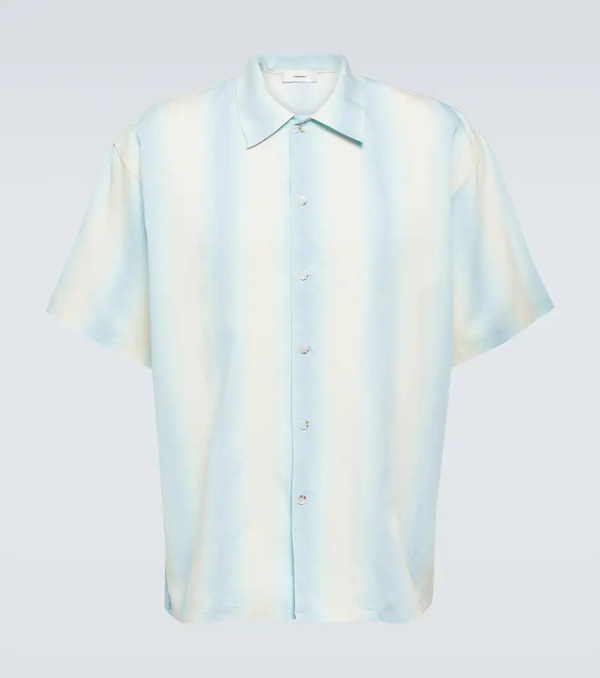  Commas Commas Oversized Striped Bowling Shirt 