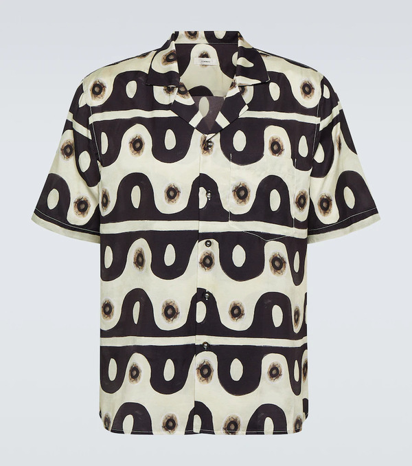  Commas Commas Printed Bowling Shirt 