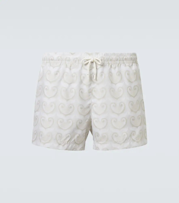  Commas Commas Printed Swim Trunks 