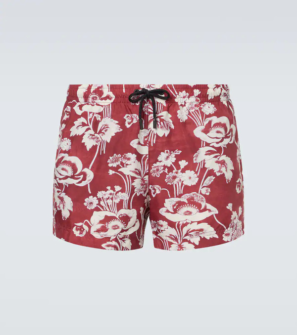  Commas Commas Printed Swim Trunks 