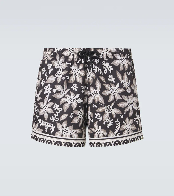  Commas Commas Printed Swim Trunks 