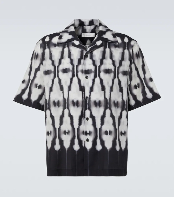  Commas Commas Ritual Printed Cotton And Silk Shirt 