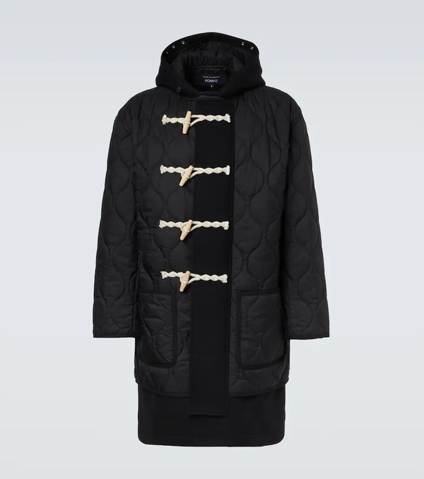  Comme Des Garcons Homme Comme Des Garcons Homme Quilted Wool Duffel Coat 
