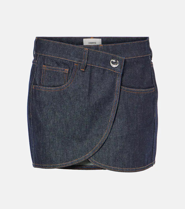  Coperni Coperni Asymmetric Denim Miniskirt 