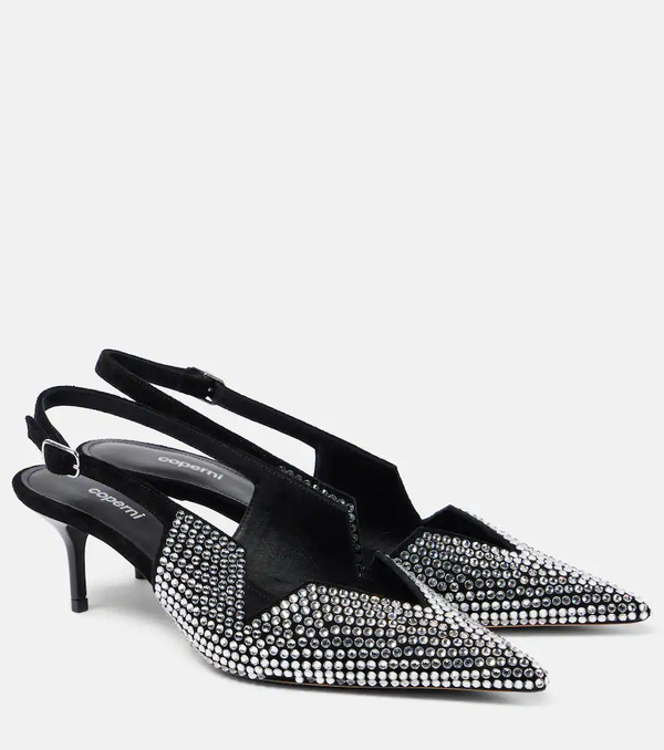  Coperni Coperni 65 Crystal-embellished Leather Pumps 