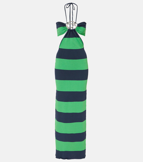  Coperni Coperni Cutout Striped Maxi Dress 