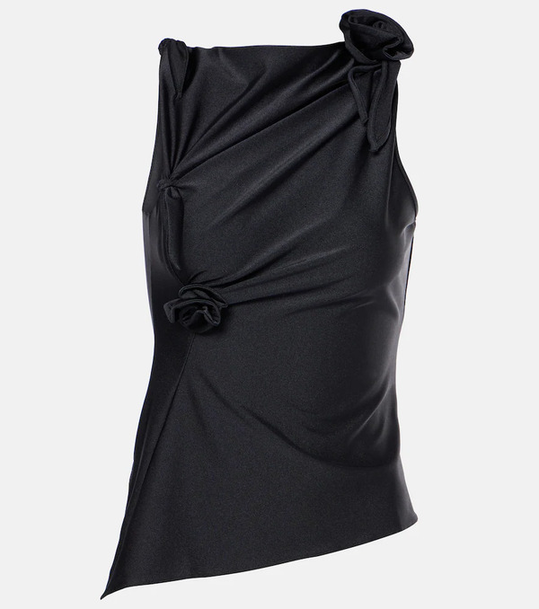  Coperni Coperni Floral-applique Asymmetric Top 