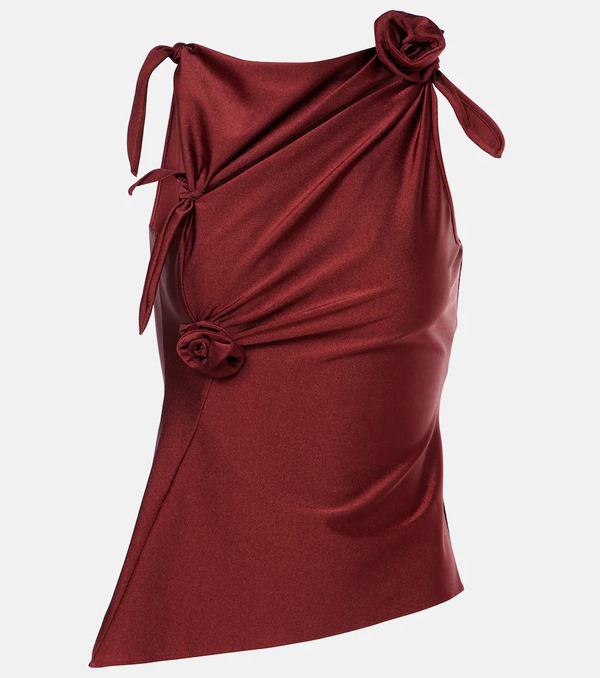  Coperni Coperni Floral-applique Asymmetric Top 