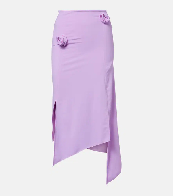  Coperni Coperni Floral-applique Jersey Midi Skirt 