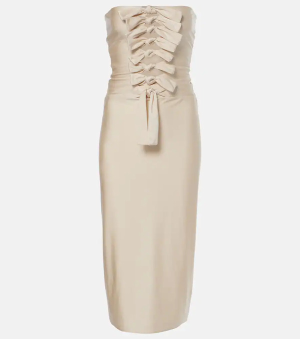  Coperni Coperni Gala Tie-front Jersey Midi Dress 