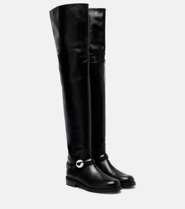  Coperni Coperni Logo Leather Over-the-knee Boots 