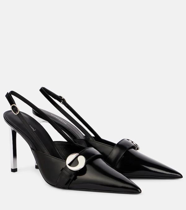  Coperni Coperni Logo Leather Slingback Pumps 