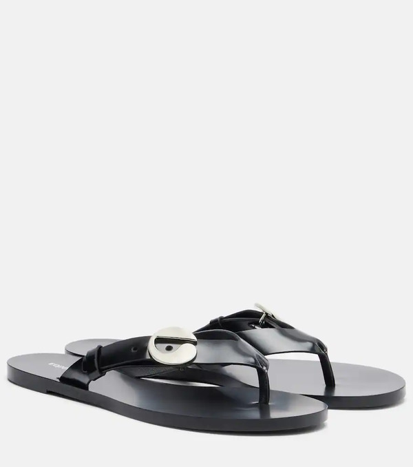  Coperni Coperni Logo Leather Thong Sandals 