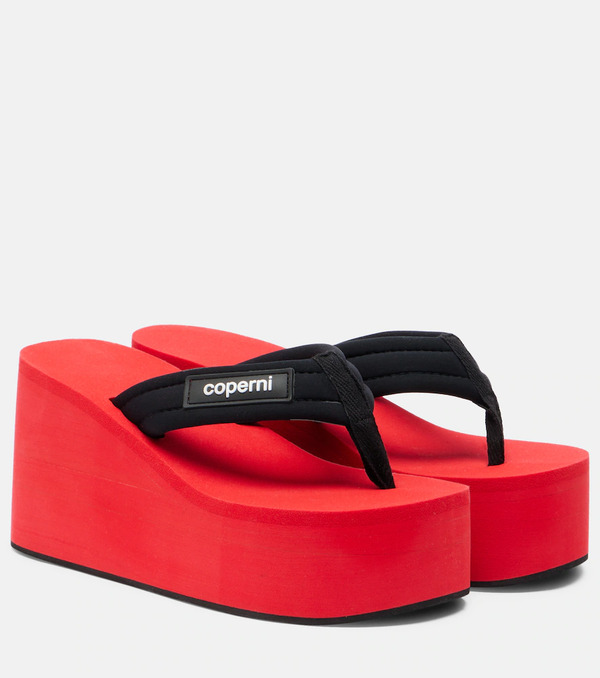  Coperni Coperni Logo Platform Thong Sandals 