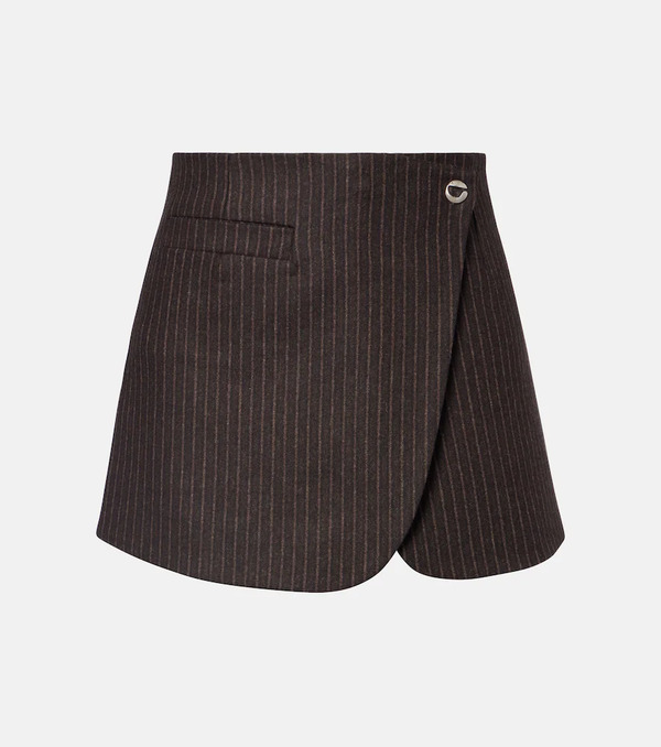  Coperni Coperni Pinstripe Wrap Skirt 