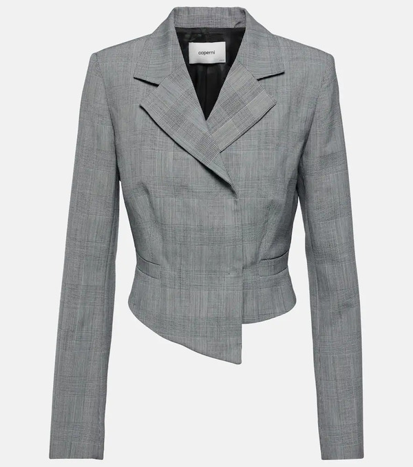  Coperni Coperni Prince Of Wales Virgin Wool Blazer 