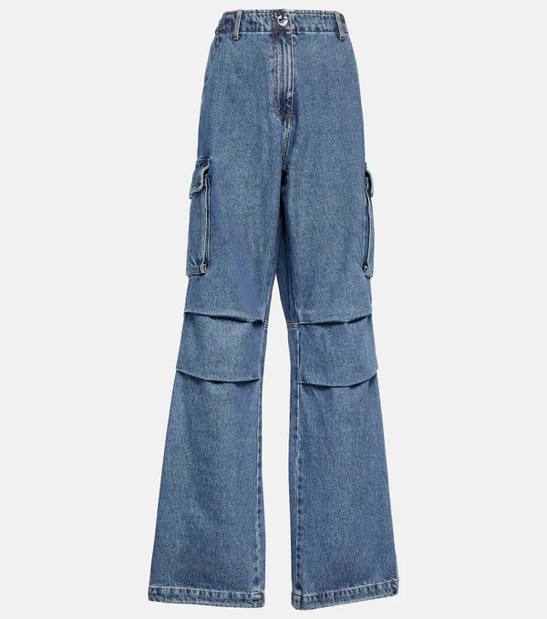  Coperni Coperni Wide-leg Denim Cargo Pants 