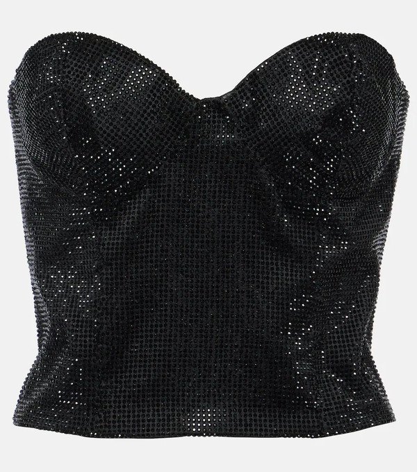  Costarellos Costarellos Gabra Crystal-embellished Bustier Top 