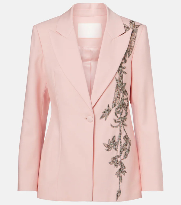  Costarellos Costarellos Lesia Embellished Wool-blend Blazer 