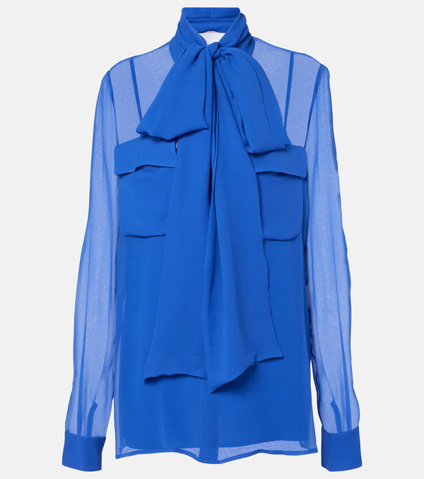  Costarellos Costarellos Silk Georgette Blouse 