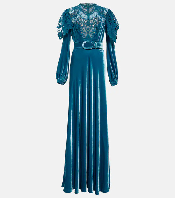  Costarellos Costarellos Velvet Gown 
