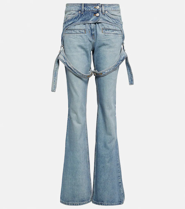  Courreges Courreges Mid-rise Bootcut Jeans 